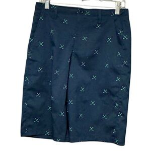 NWT Under Armour Boy's New Golf Club Print Navy Blue Athletic Shorts